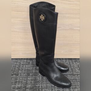 Tory Burch Black Ashlynn Riding Boots - Venus Leather